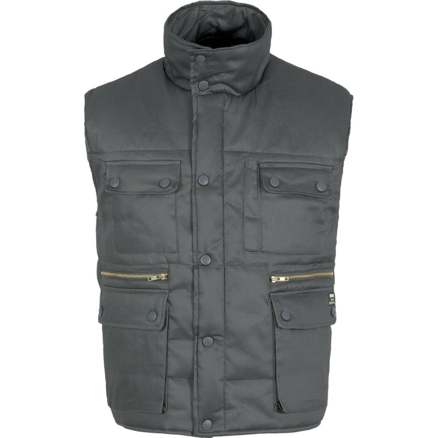 CHALECO ACOLCHADO MULTIBOLSILLOS GRIS