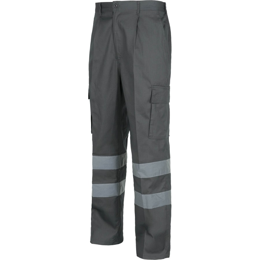 PANTALON CINTURA ELASTICA MULTIBOLSILLOS GRIS