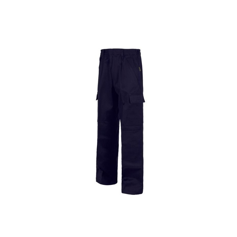 PANTALON MODACRILICO LISO AZUL MARINO