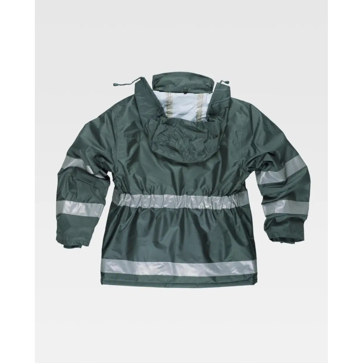 PARKA IMPERMEABLE CON BANDAS REFLECTANTES