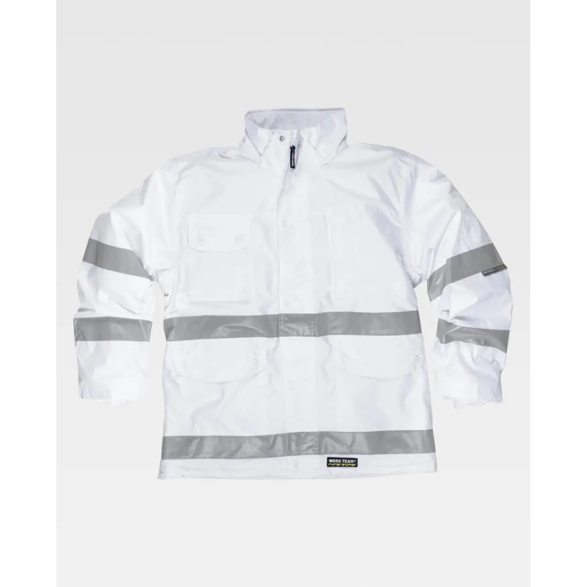 PARKA IMPERMEABLE CON BANDAS REFLECTANTES