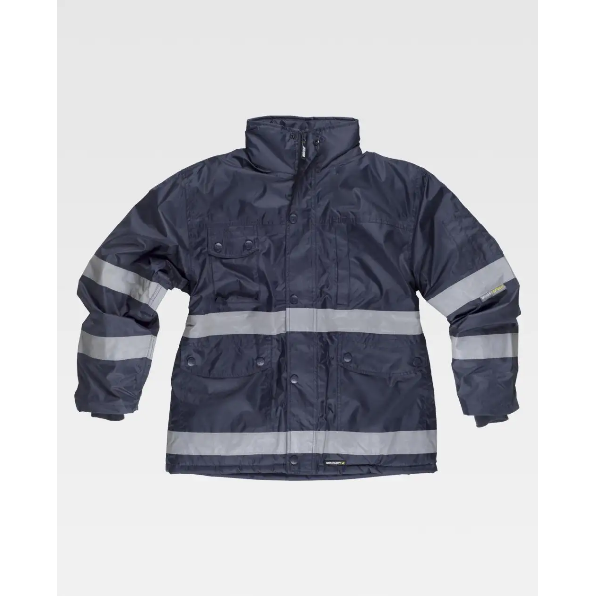 PARKA IMPERMEABLE CON BANDAS REFLECTANTES