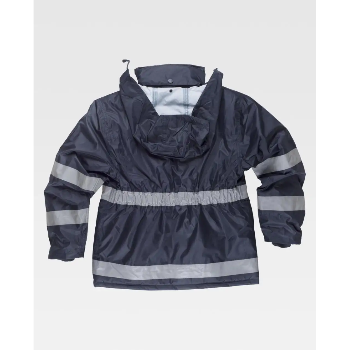 PARKA IMPERMEABLE CON BANDAS REFLECTANTES