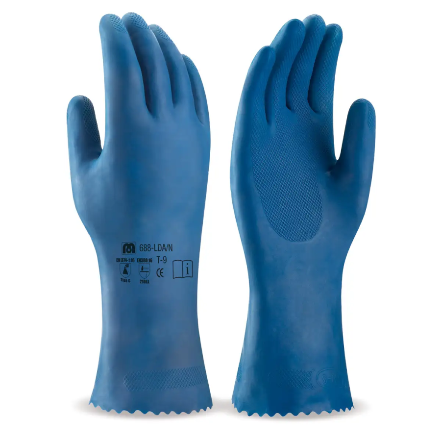 GUANTE LATEX AZUL