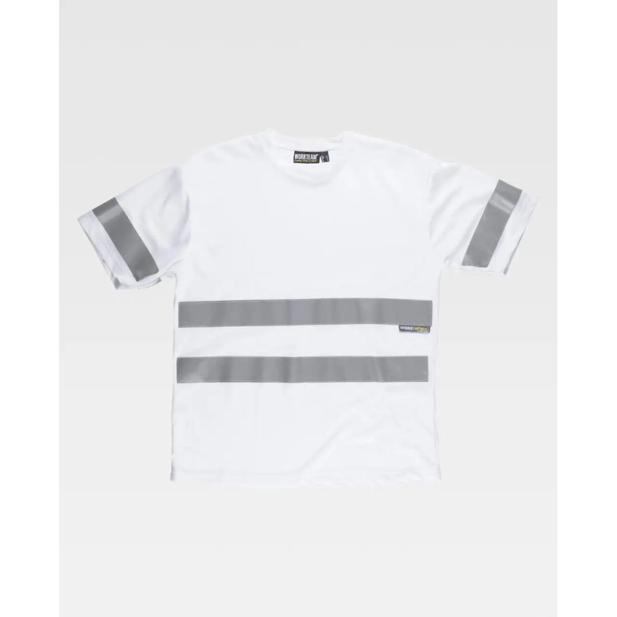 CAMISETA MANGA CORTA CINTAS REFLECTANTES