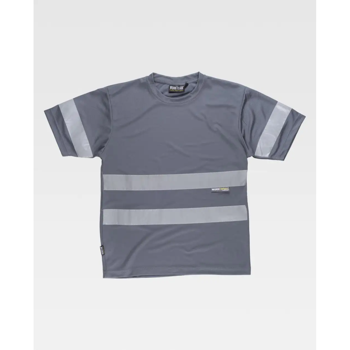 CAMISETA MANGA CORTA CINTAS REFLECTANTES