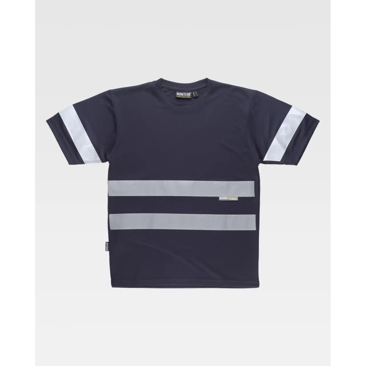 CAMISETA MANGA CORTA CINTAS REFLECTANTES