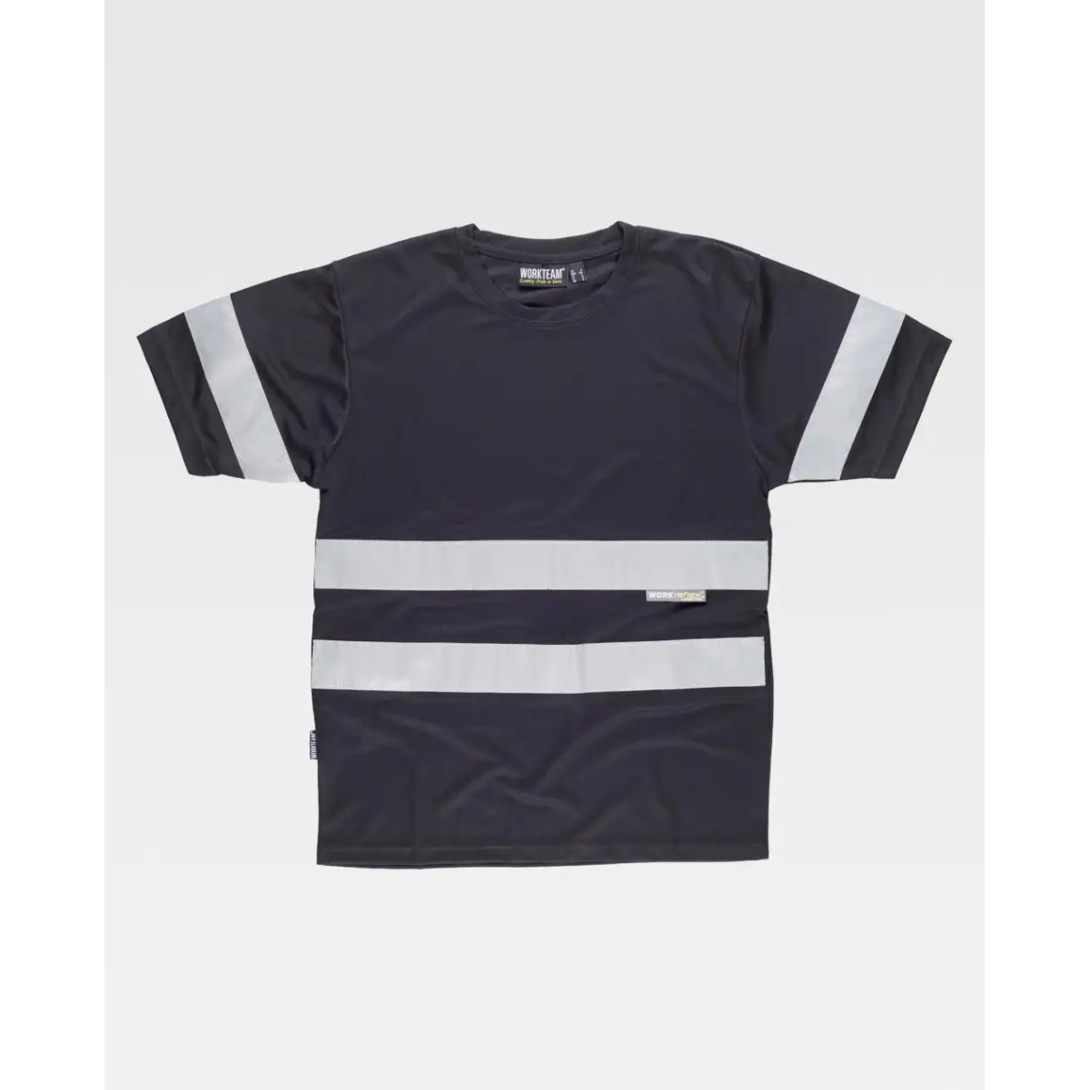 CAMISETA MANGA CORTA CINTAS REFLECTANTES