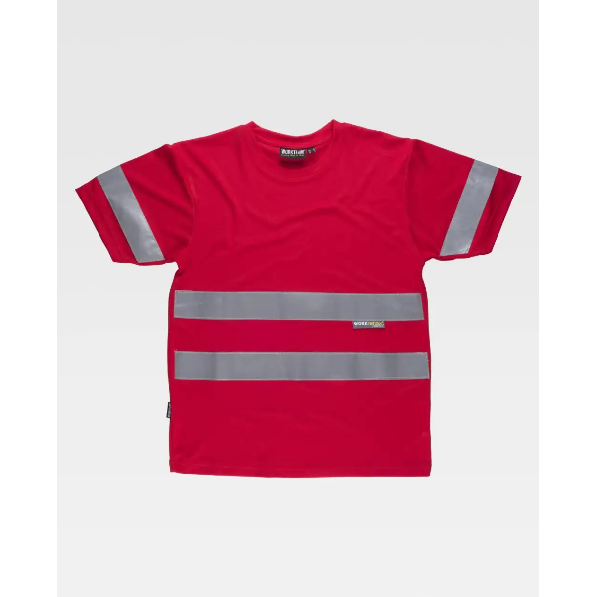 CAMISETA MANGA CORTA CINTAS REFLECTANTES