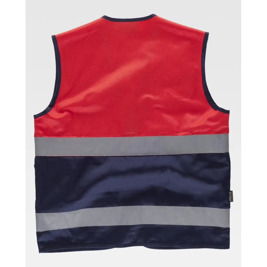 CHALECO BICOLOR CINTAS AV ESPALDA
