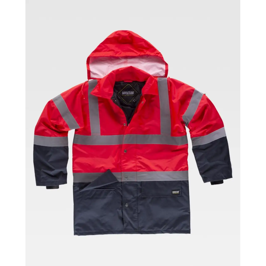 PARKA AV CINTAS REFLECTANTES FRENTE