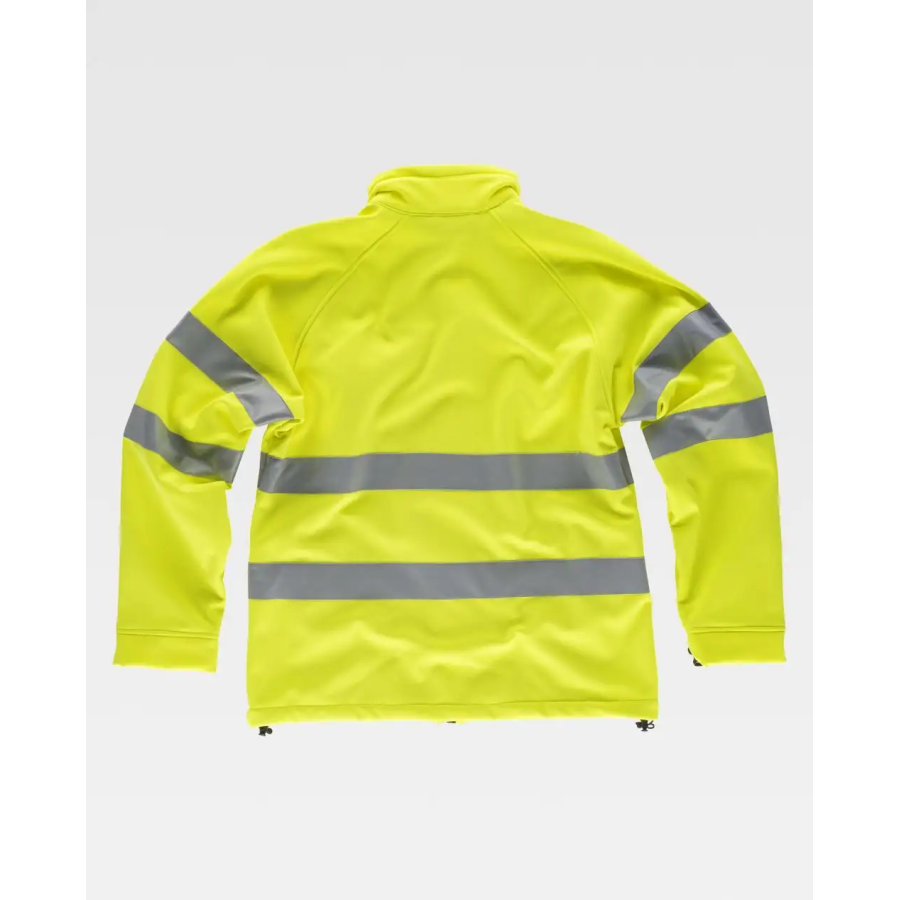 CHAQUETA WORSHELL ALTA VISIBILIDAD AMARILLO A.V ESPALDA