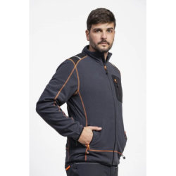 CHAQUETA POLAR RIBETES CONTRASTE INDUSTRIA