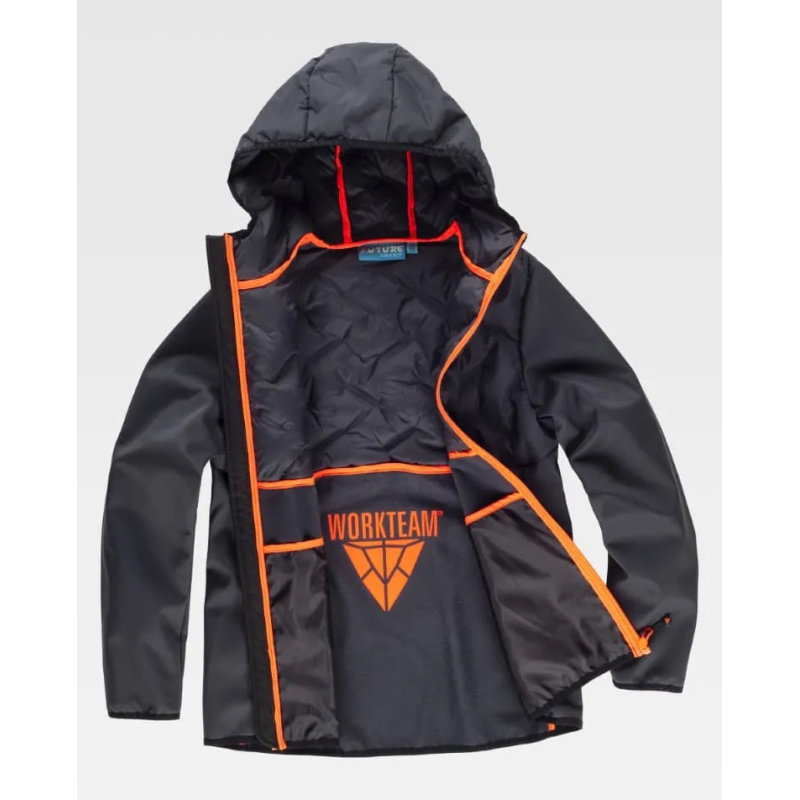 CHAQUETA WORKSHELL ACOLCHADA MUJER