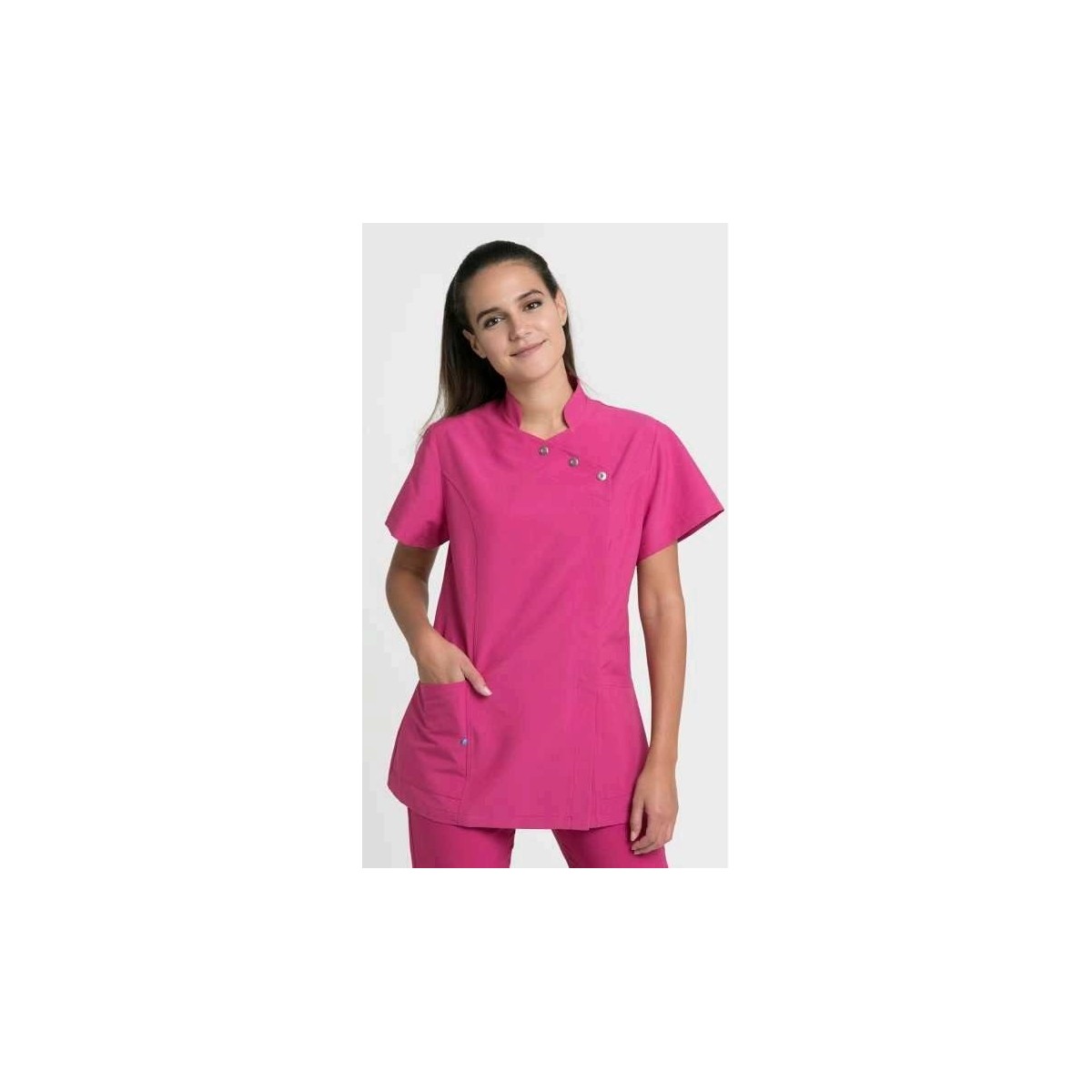 CASACA CRUZADA FUCSIA