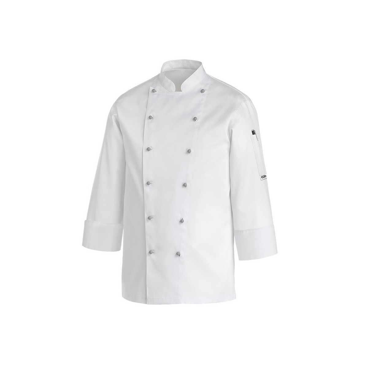 CHAQUETA COCINA BLANCA CUELLO MAO