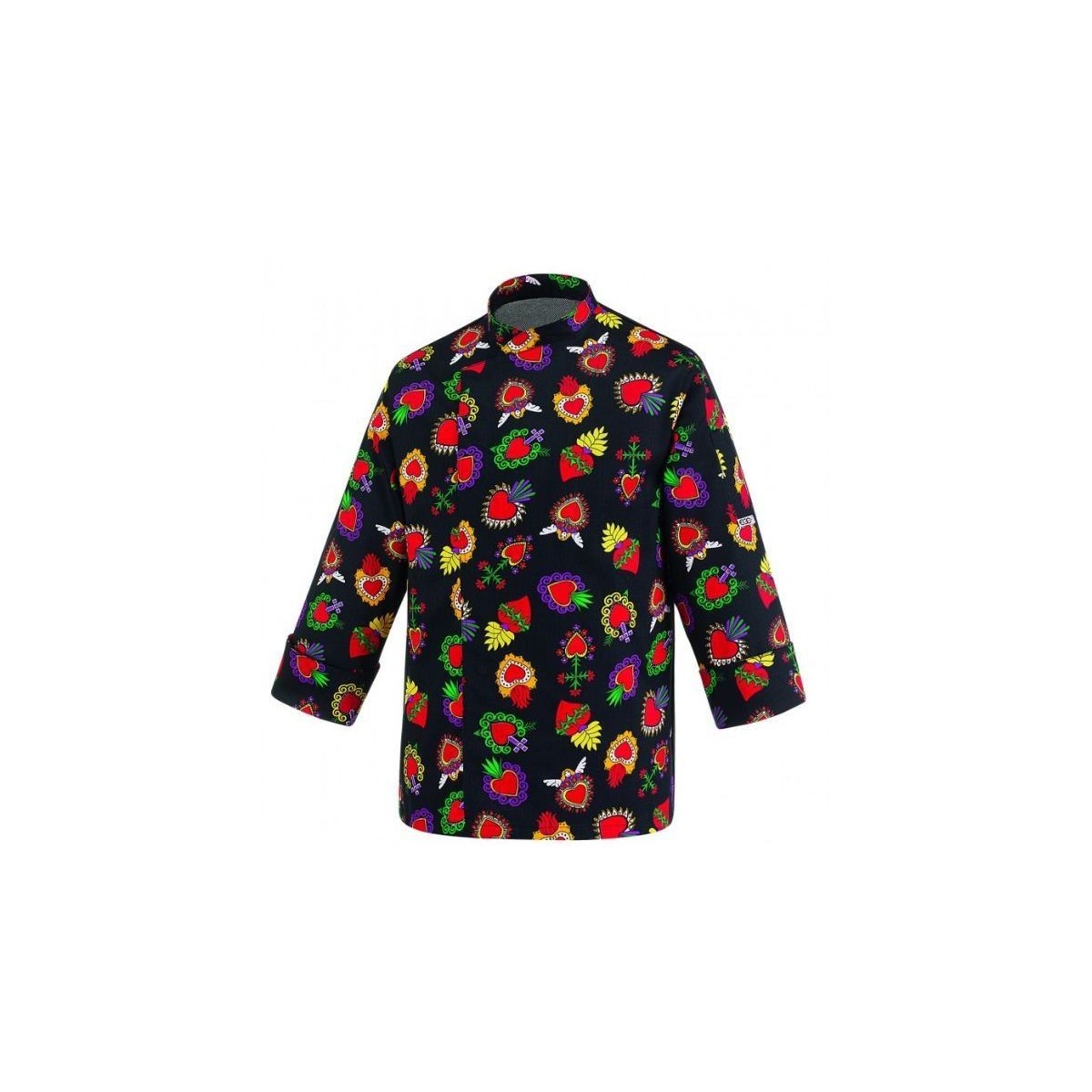 CHAQUETA COCINA ESTAMPADA CORAZONES