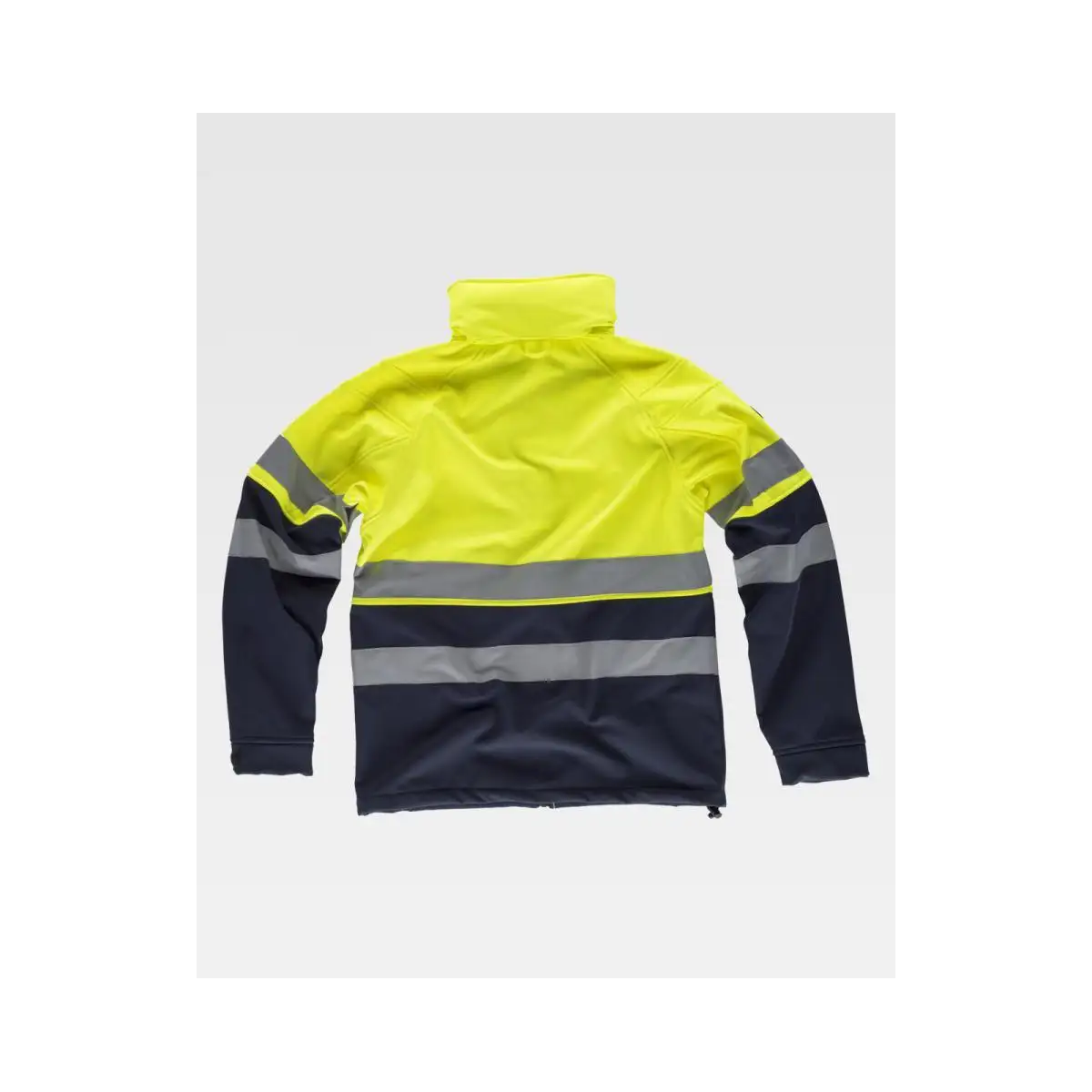 CHAQUETA SOFTSHELL ALTA VISIBILIDAD CON CAPUCHA