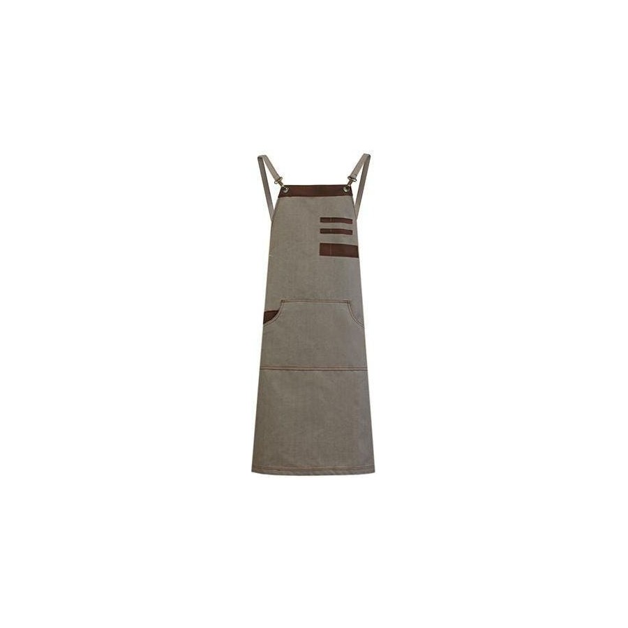 Delantal Cinta Combinado Beige