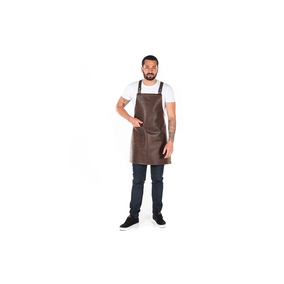 DELANTAL UNISEX CUERO