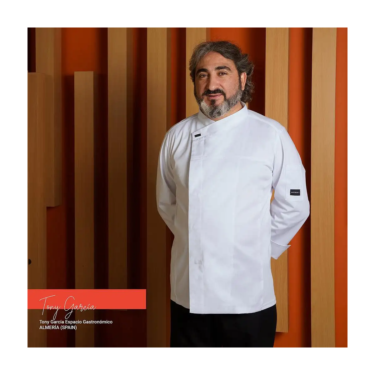 CHAQUETA COCINERO BLANCA CUELLO MAO