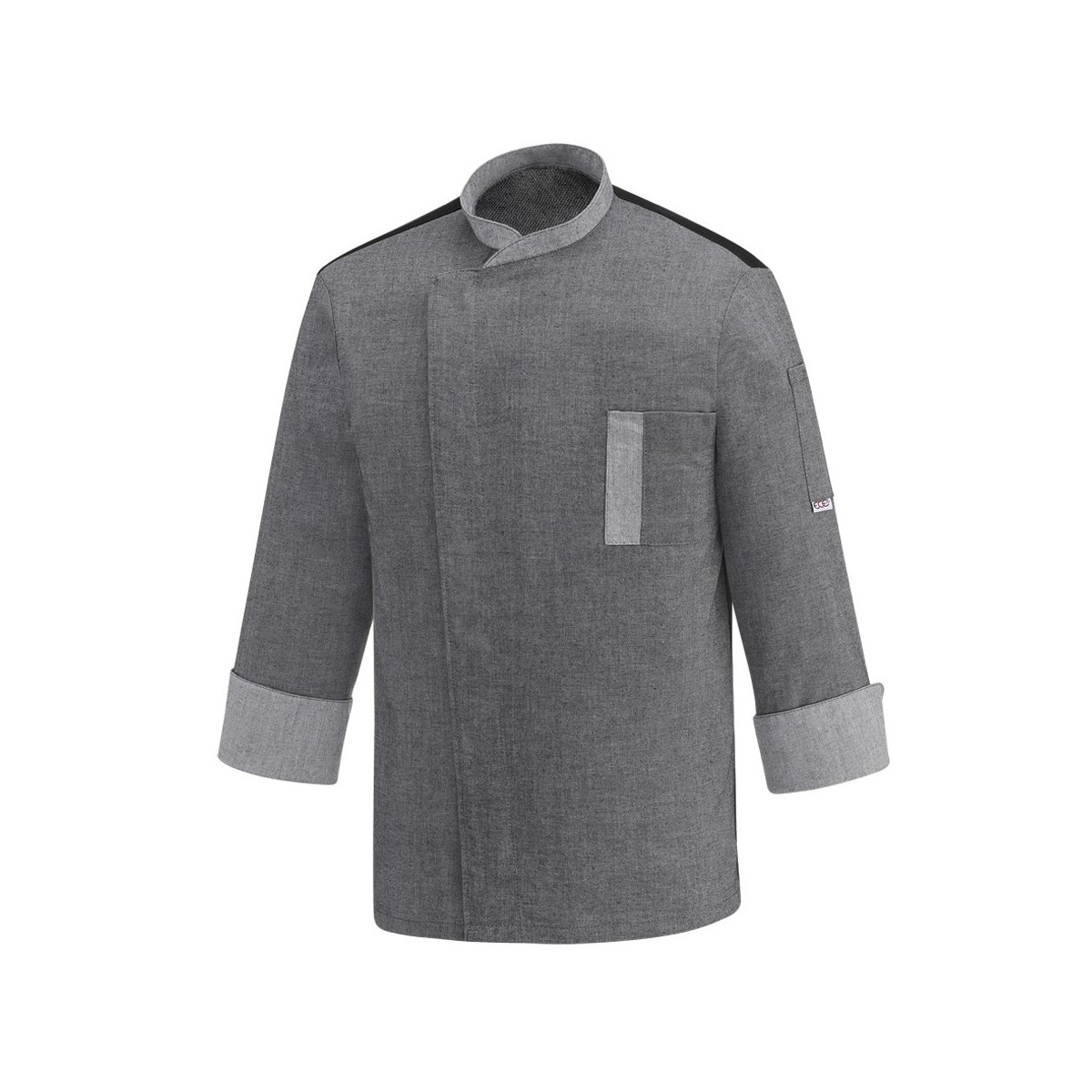 CHAQUETA COCINA SLIM GRIS