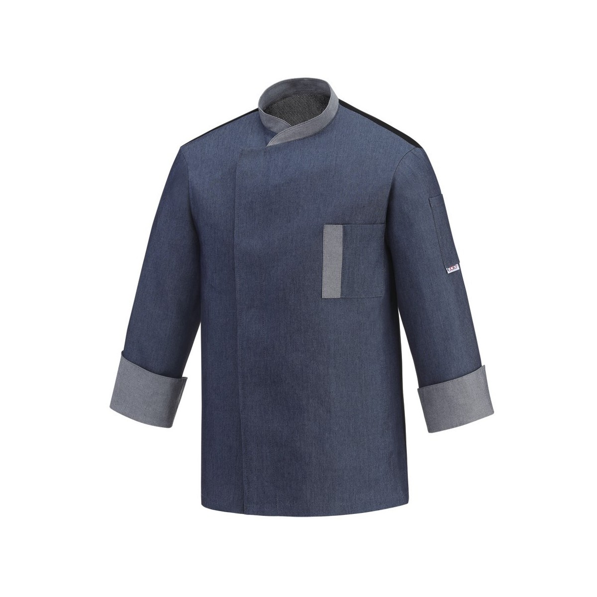 CHAQUETA COCINA SLIM AZUL
