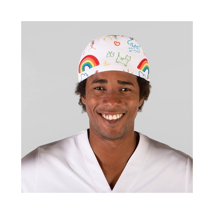 BANDANA SANITARIA ARCOIRIS Frente