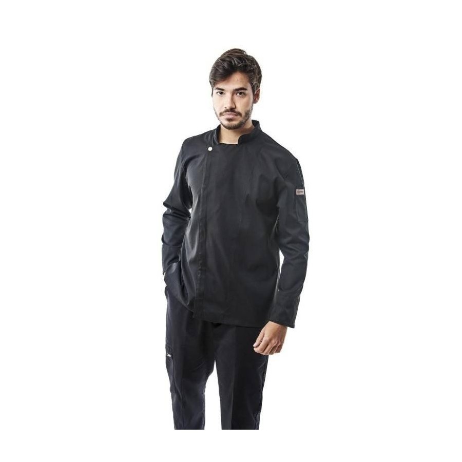 CHAQUETA HOMBRE MICROFIBRA Negra frente