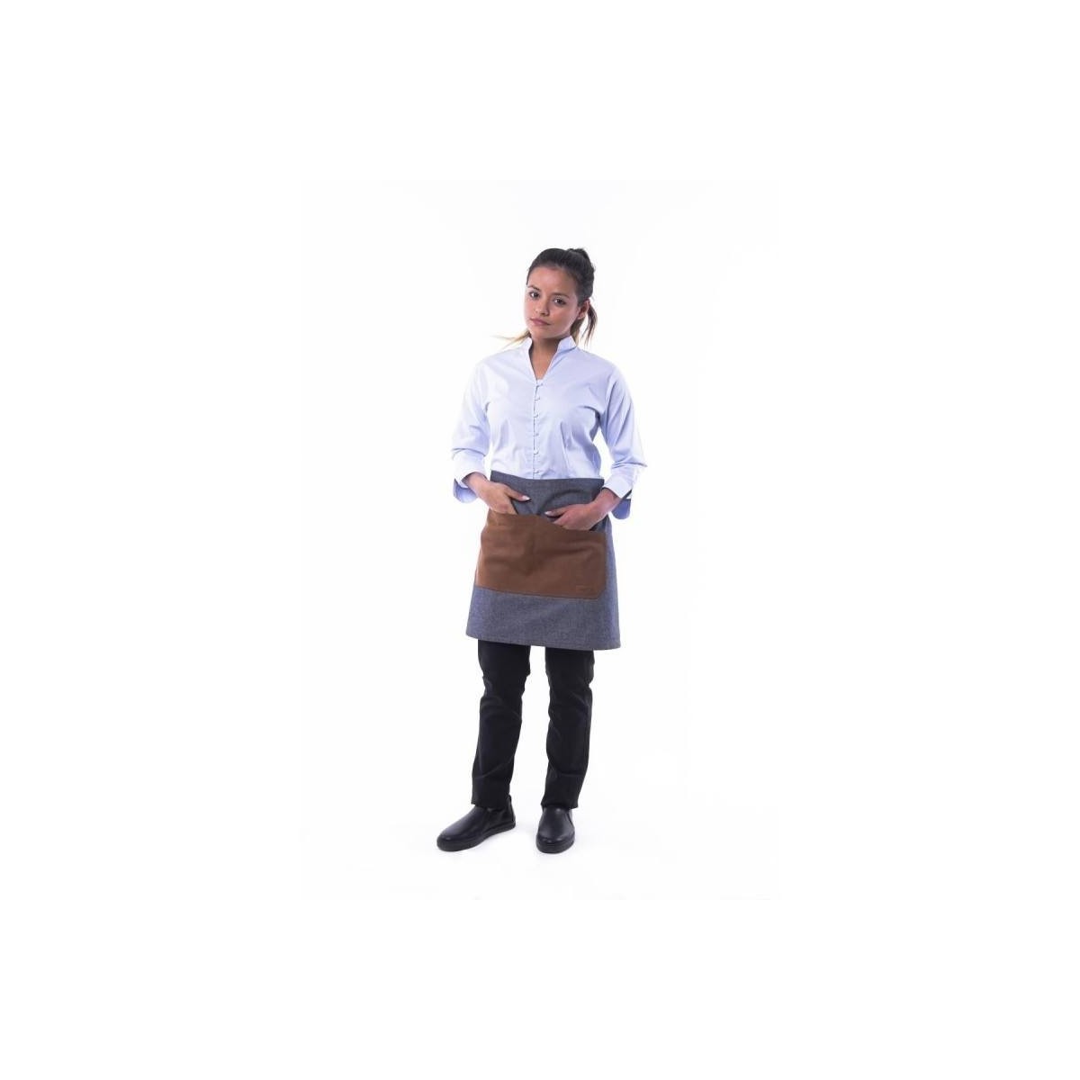 DELANTAL CORTO COMBINADO