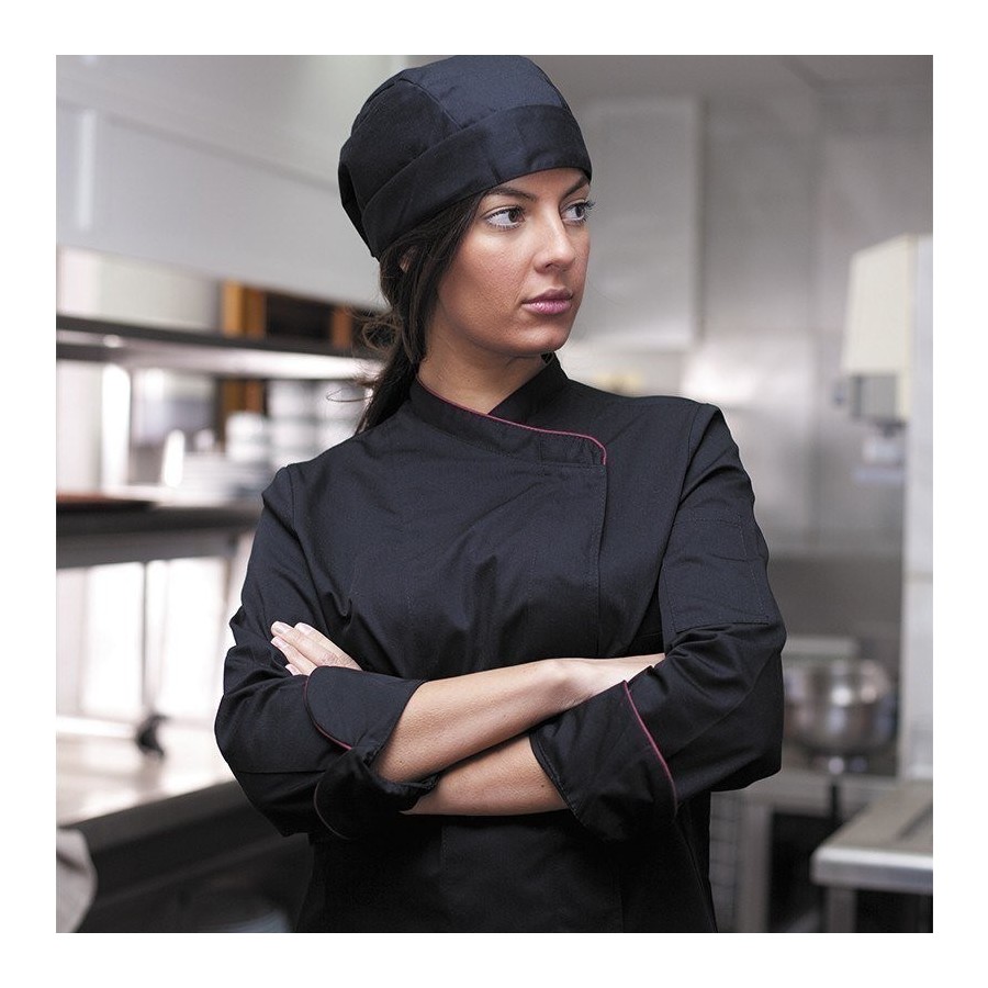 CHAQUETILLA MUJER Negro vivo granate modelo