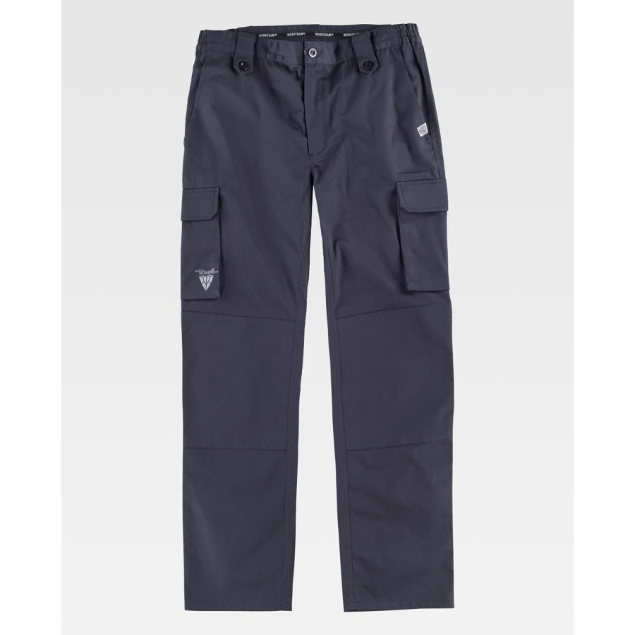PANTALON ELASTICO REFORZADO MULTIBOLSILLOS FRENTE