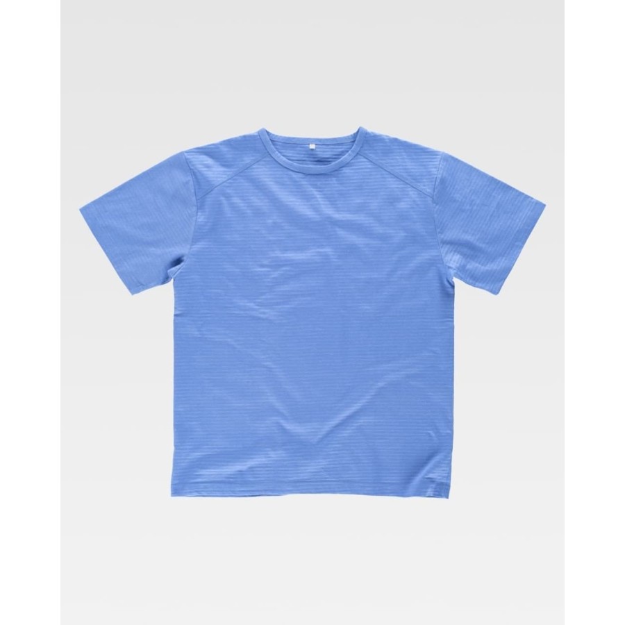 CAMISETA ANTIESTATICA ESD MANGA CORTA celeste