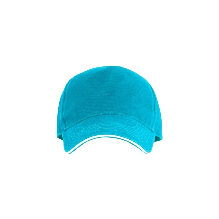 GORRA CON DETALLE CONTRASTE celeste