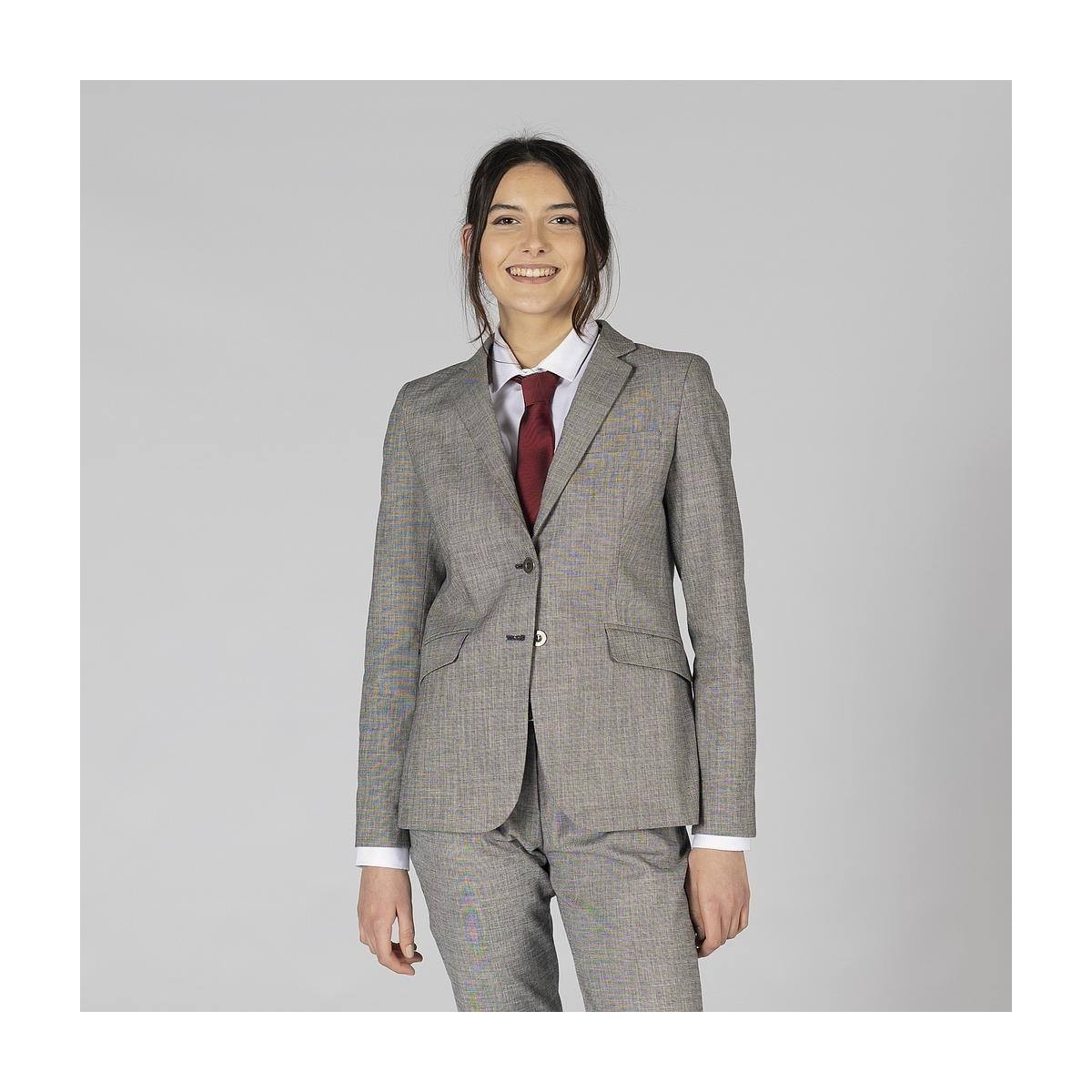 AMERICANA MUJER DOS BOTONES CHEVIOT