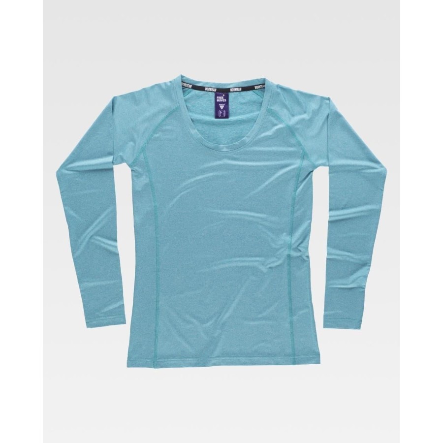 ⭐ CAMISETA MUJER STRETCH MANGA RANGLAN | Azules de Vergara