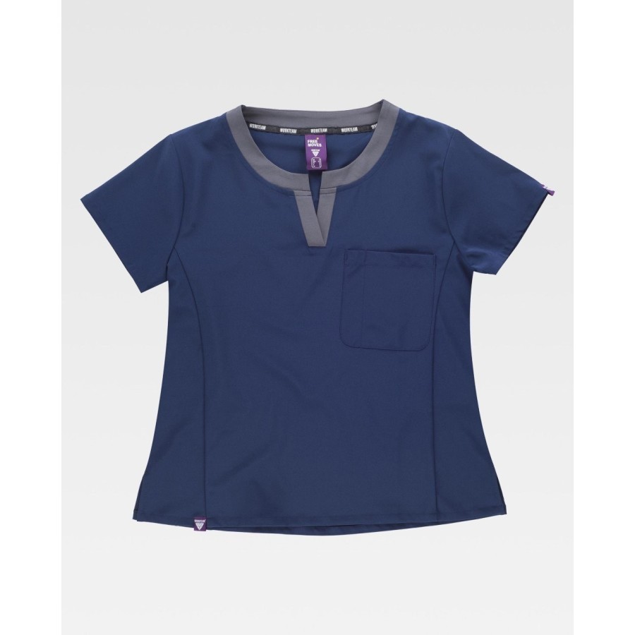 ⭐ CASACA ELÁSTICA CUELLO COMBINADO | Azules de Vergara
