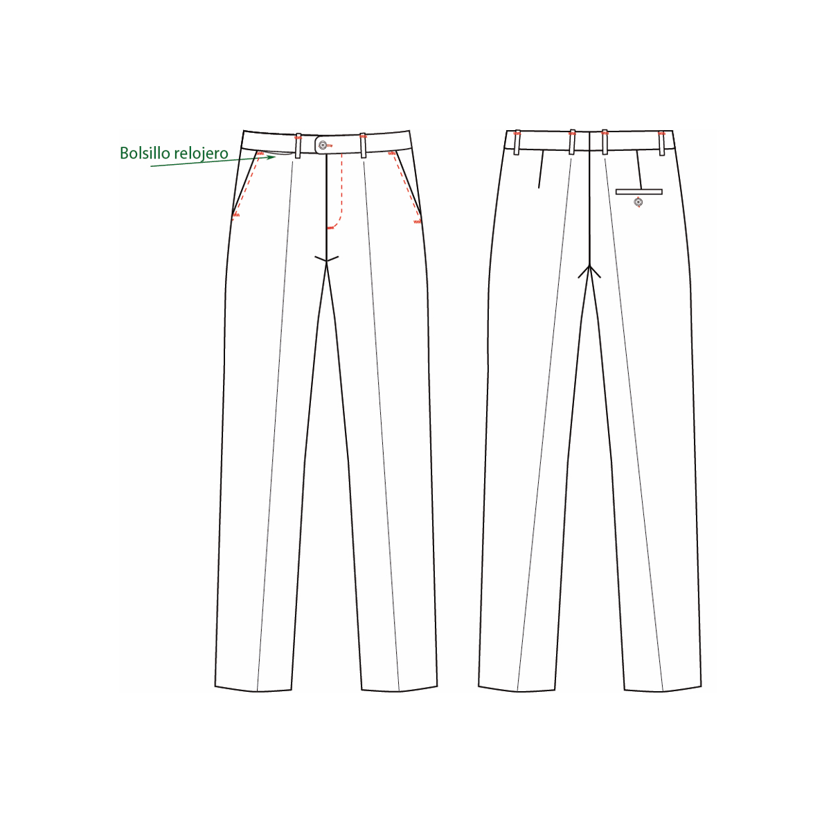 PANTALÓN HOMBRE SIN PINZAS ELÁSTICO