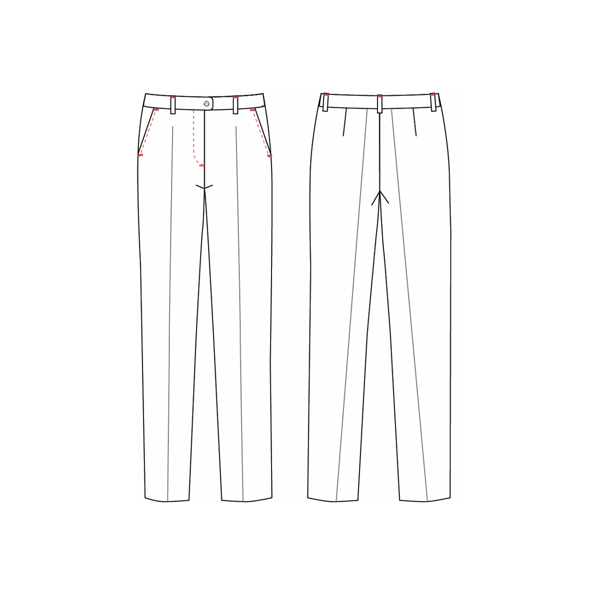 PANTALÓN MUJER SIN PINZAS ELÁSTICO