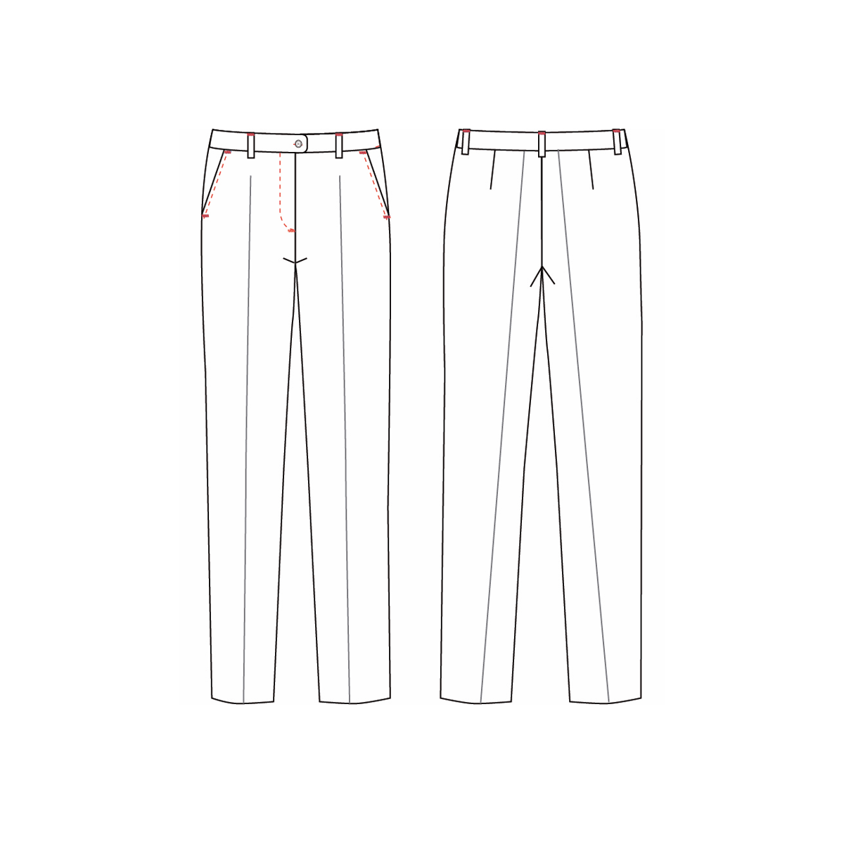 PANTALÓN DE VESTIR AJUSTADO MUJER