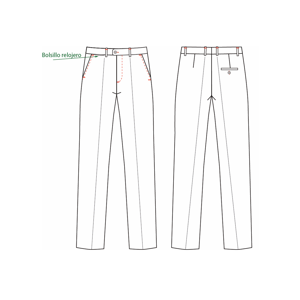 PANTALÓN DE VESTIR SEMI AJUSTADO HOMBRE