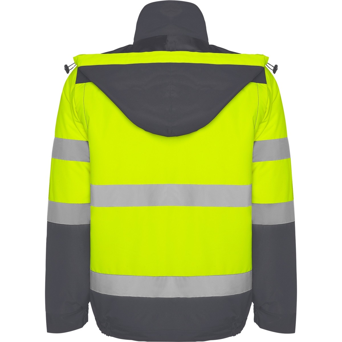 CHAQUETA ACOLCHADA ALTA VISIBILIDAD IMPERMEABLE DESMONTABLE