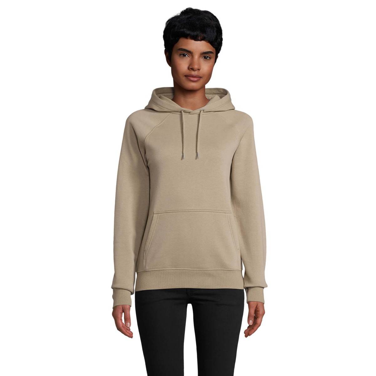 SUDADERA ECOLÓGICA UNISEX CON CAPUCHA