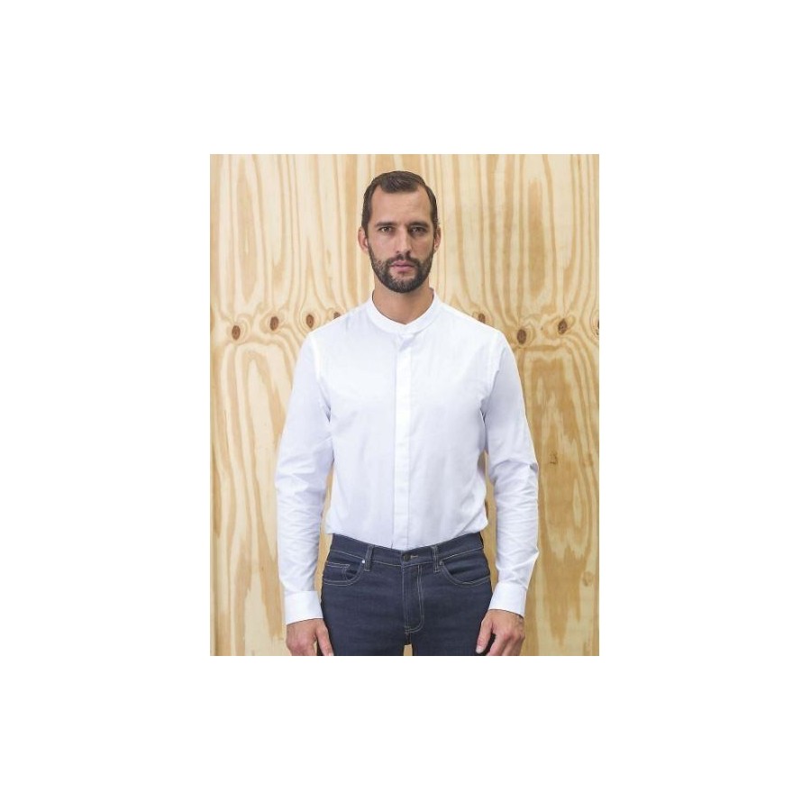 ⭐ CAMISA HOMBRE MAO TEJIDO ECOLÓGICO | Azules de Vergara