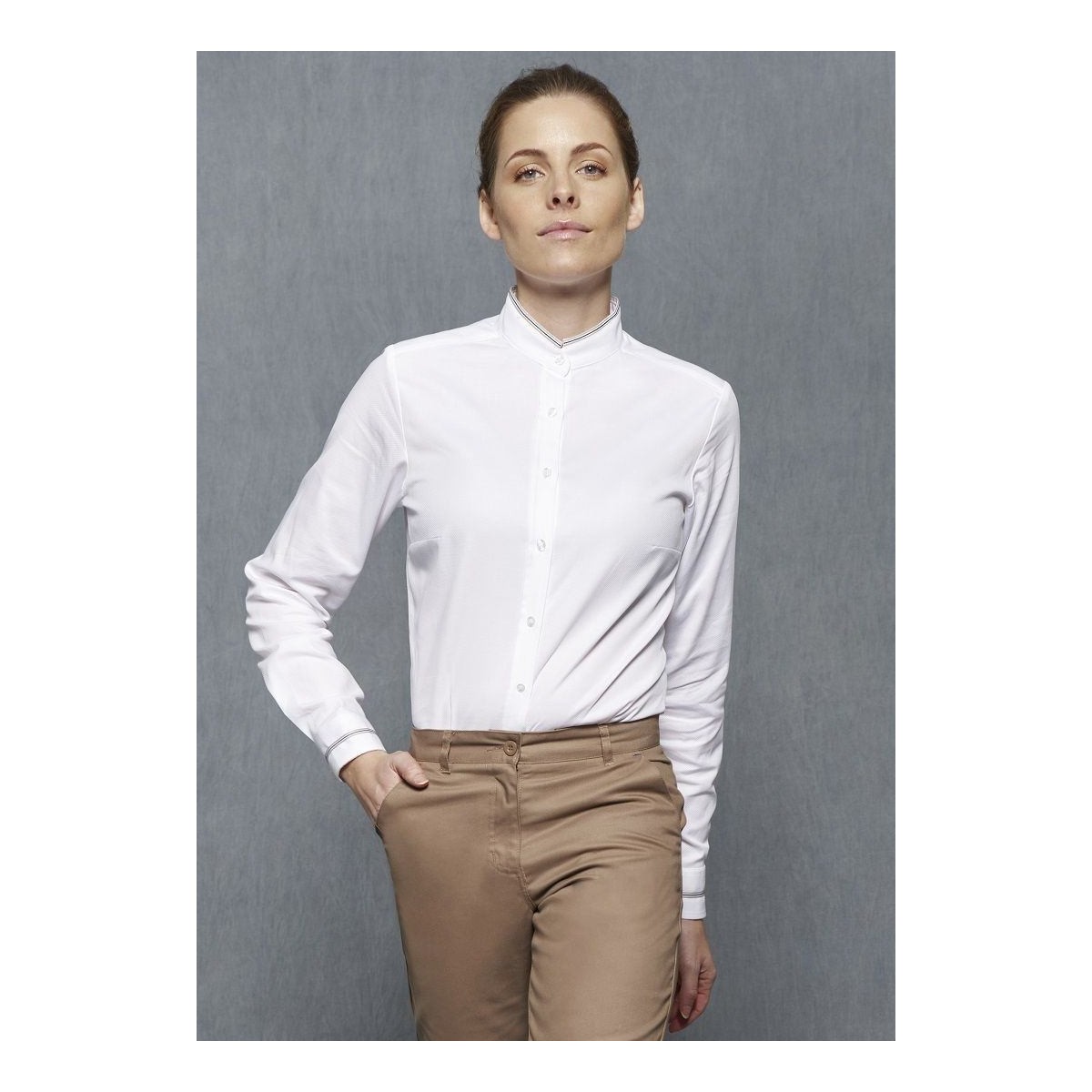 CAMISA SRA MAO MANGA LARGA STRETCH