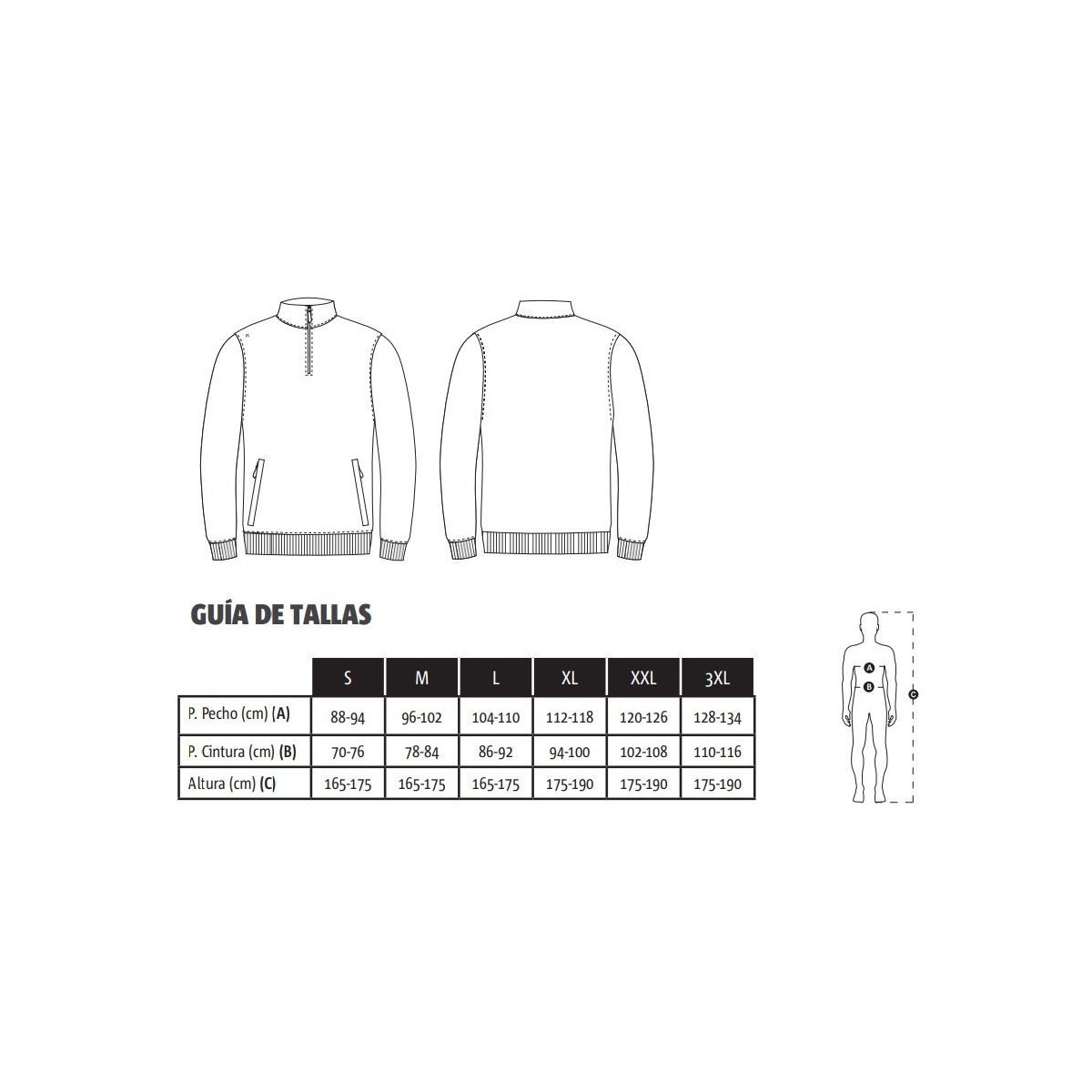JERSEY UNISEX CUELLO ALTO