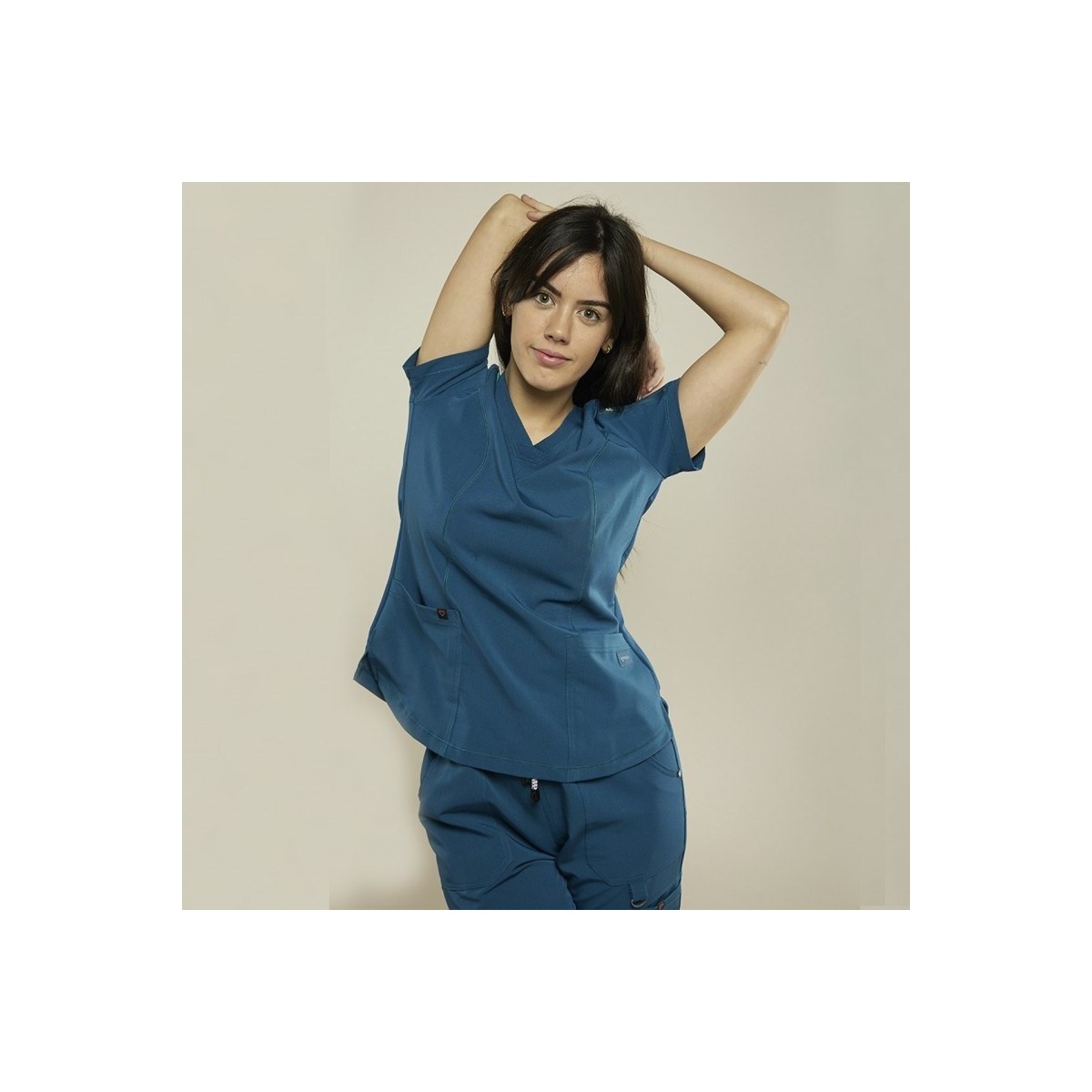 CASACA MUJER SPANDEX ANTIBACTERIAL