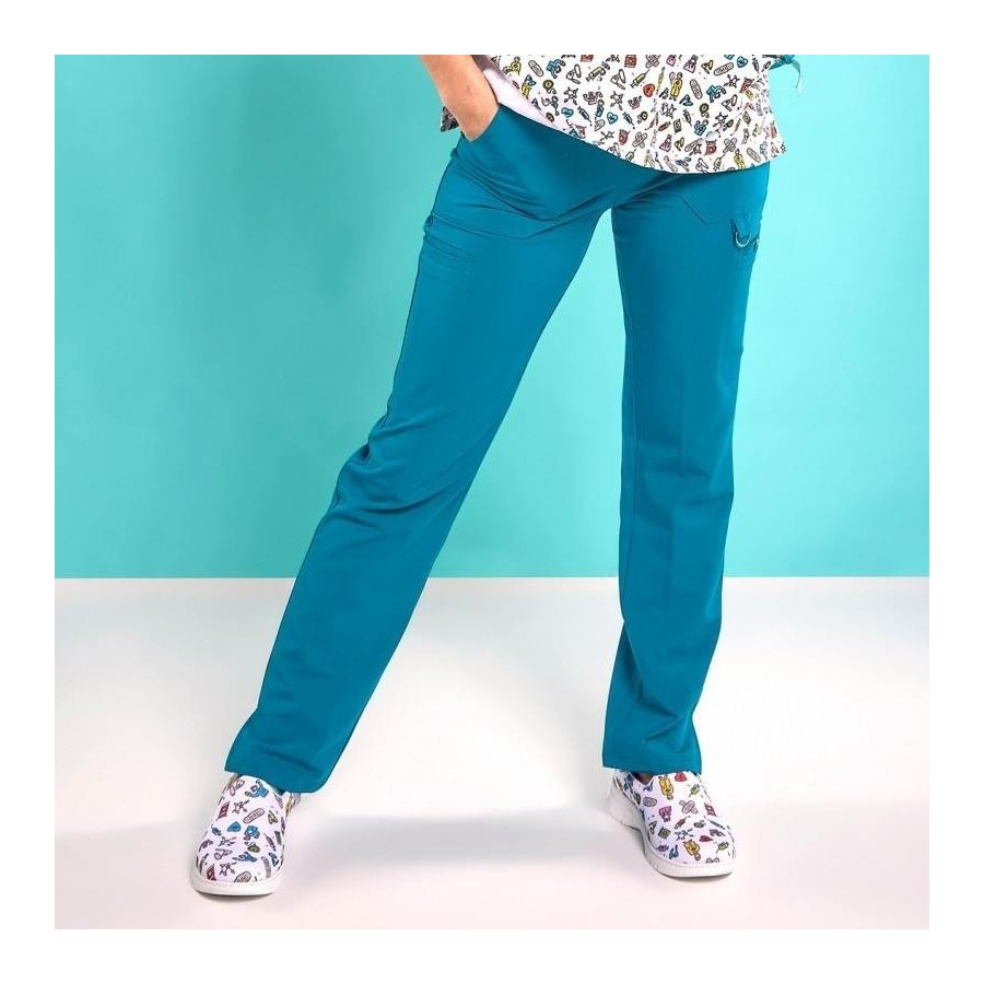 ⭐ PANTALÓN SANITARIO MUJER SPANDEX | Azules de Vergara