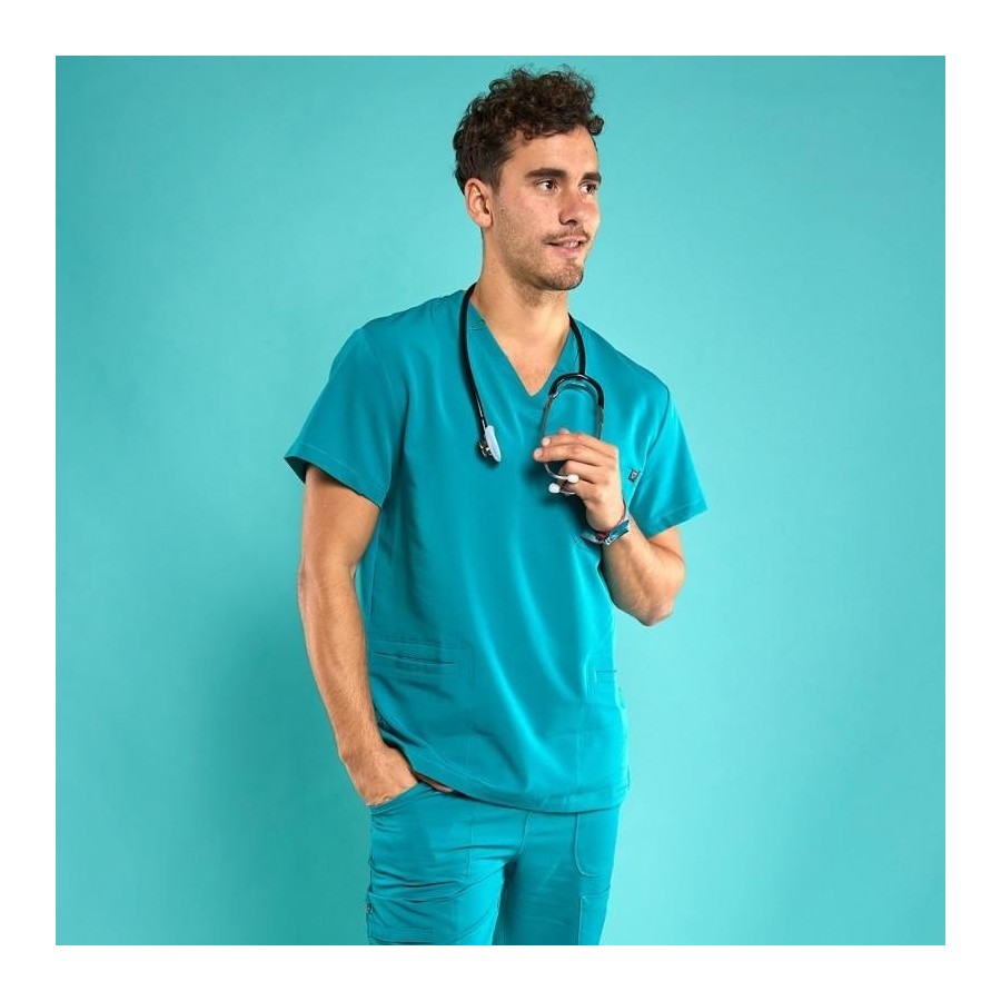 ⭐ CASACA HOMBRE STRETCH ANTIBACTERIANA | Azules de Vergara