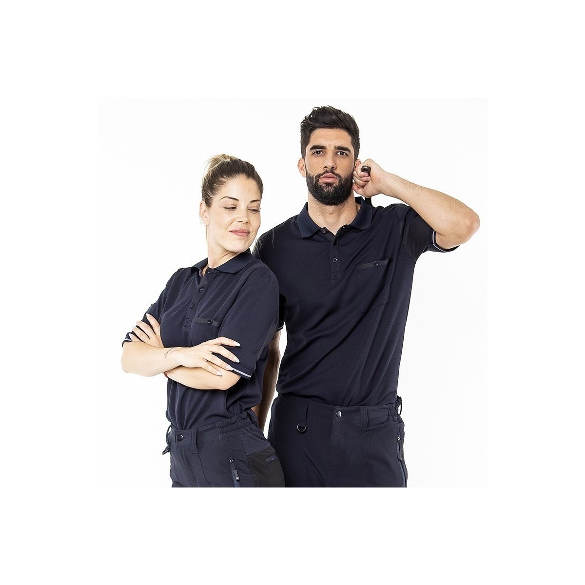 POLO LABORAL TRANSPIRABLE MANGA CORTA